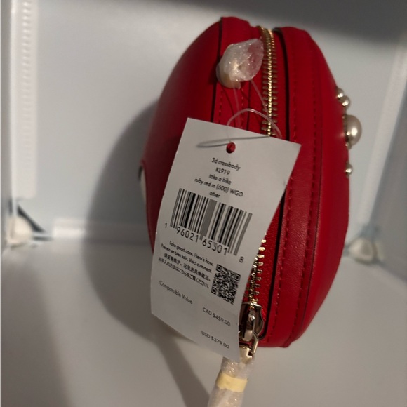 NWT Kate Spade Red & White "Take A Hike" 3D Mushroom Crossbody - Picture 5 of 5